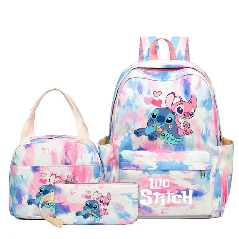 3-Piece Kids Backpack Set with Lunch Bag and Pencil Case – Character Design