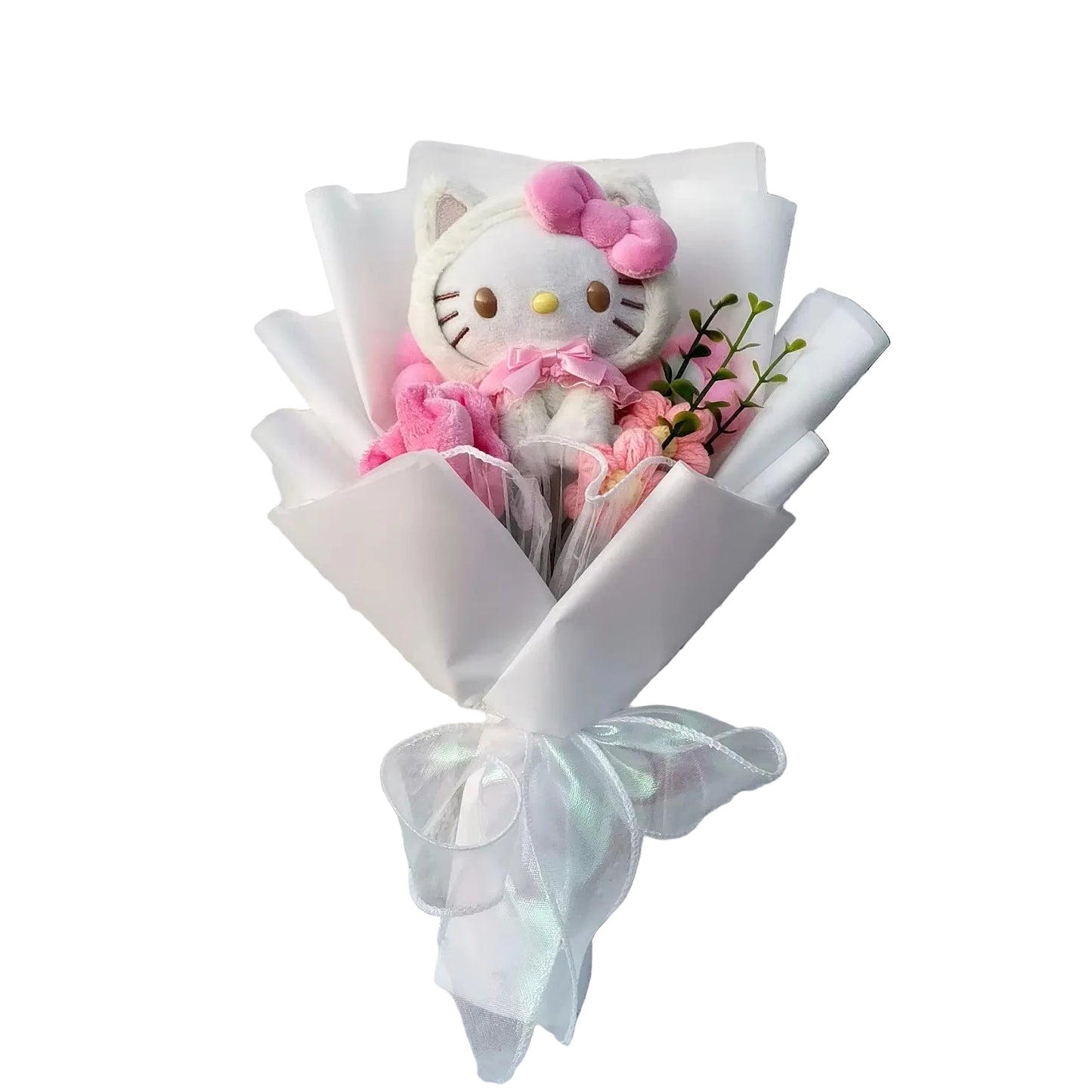 Kuromi Hello Kitty Plush Rose Bouquet