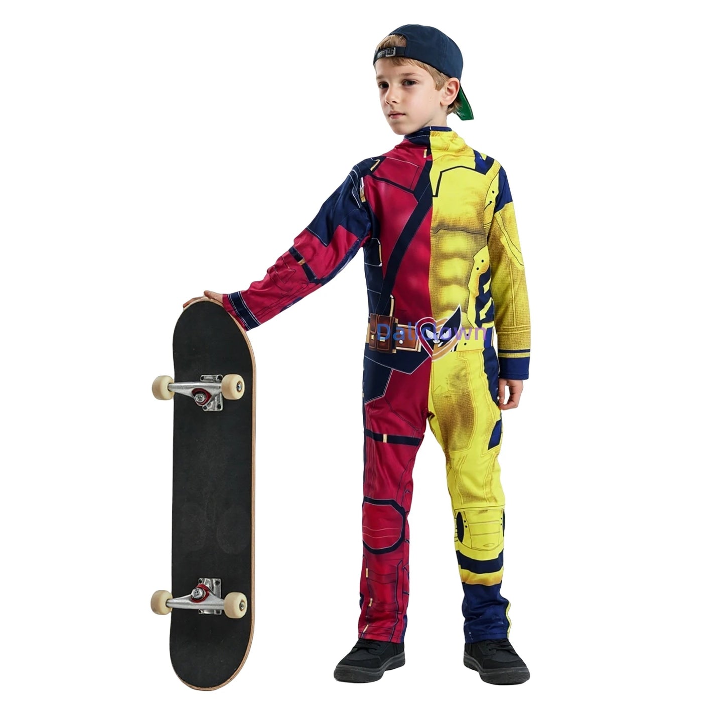 Kids Full-Body Superhero Costume Jumpsuit