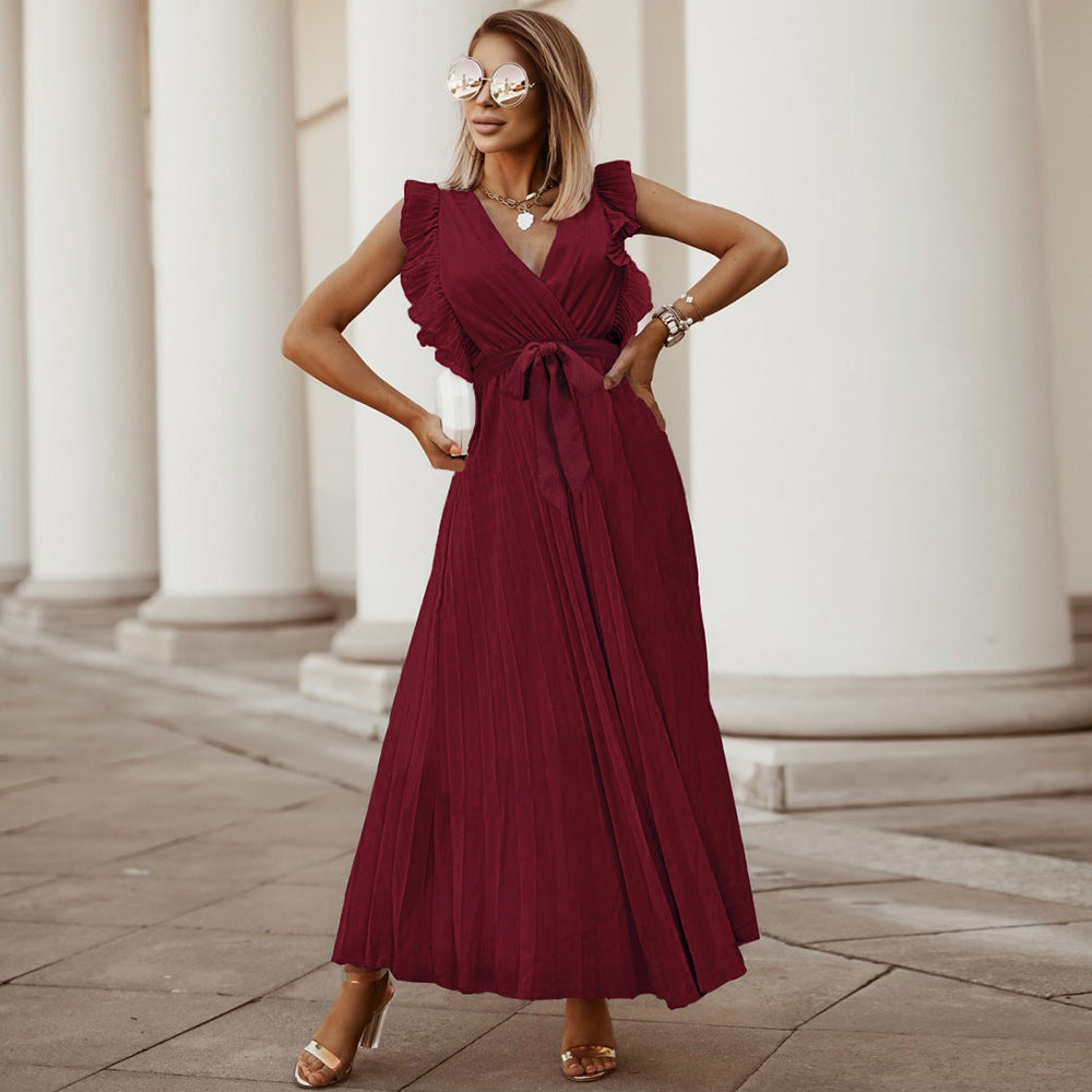 Chic Pleated Maxi Dress for Every Occasion