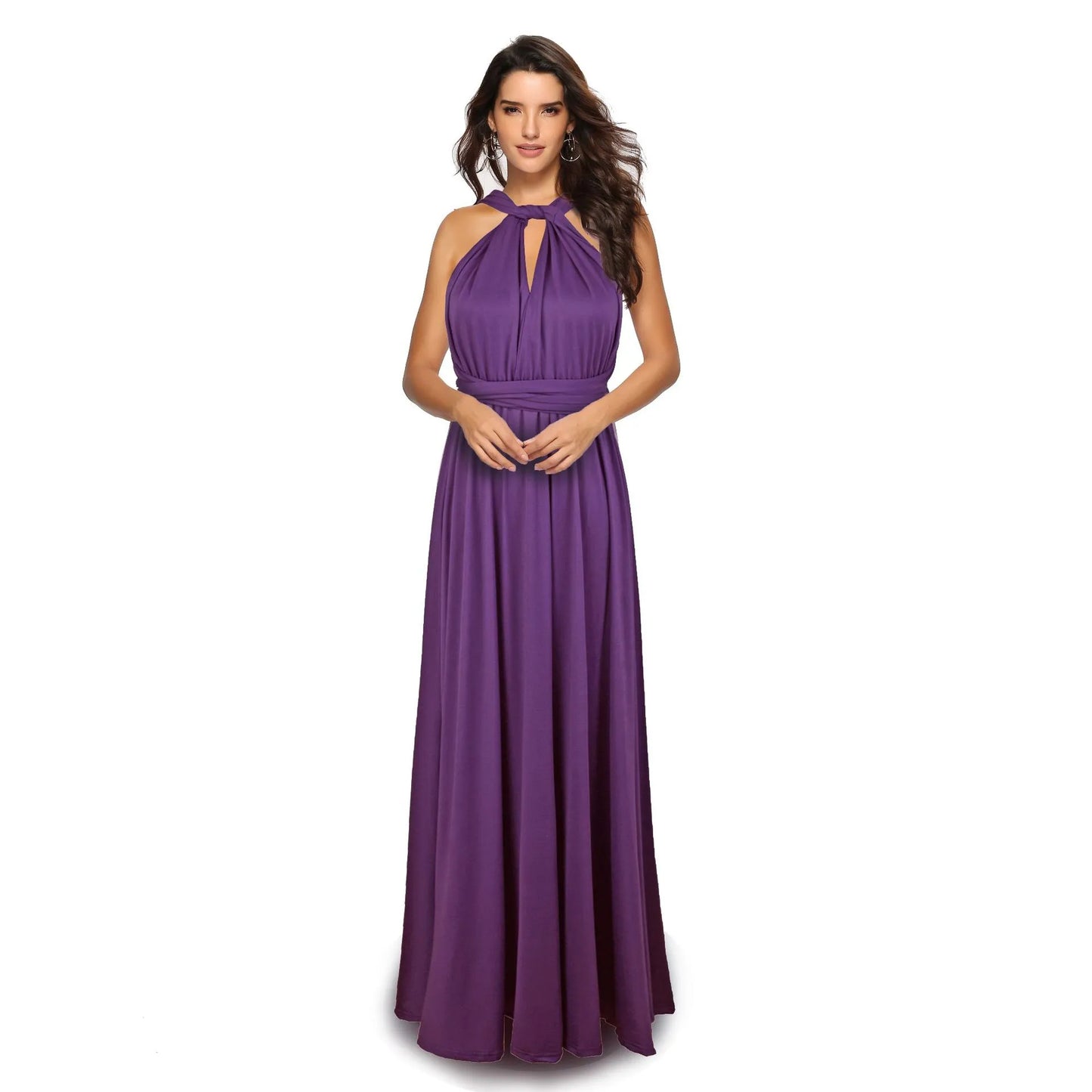 Chic Long Red Boho Dress for Women