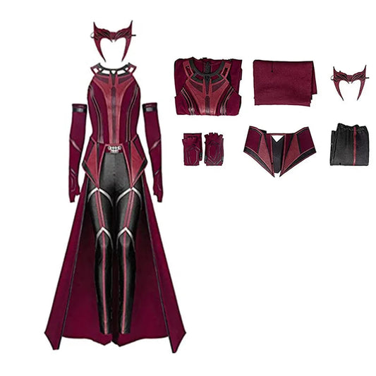 Scarlet Witch WandaVision Cosplay Costume Set