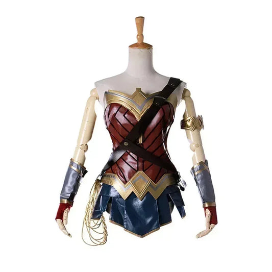 Wonder Woman-Inspired Costume Set for Adults