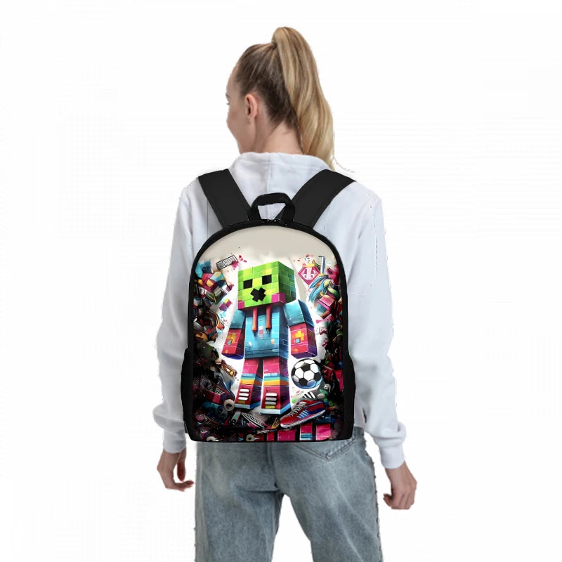 3-Piece Cartoon School Backpack Set for Kids