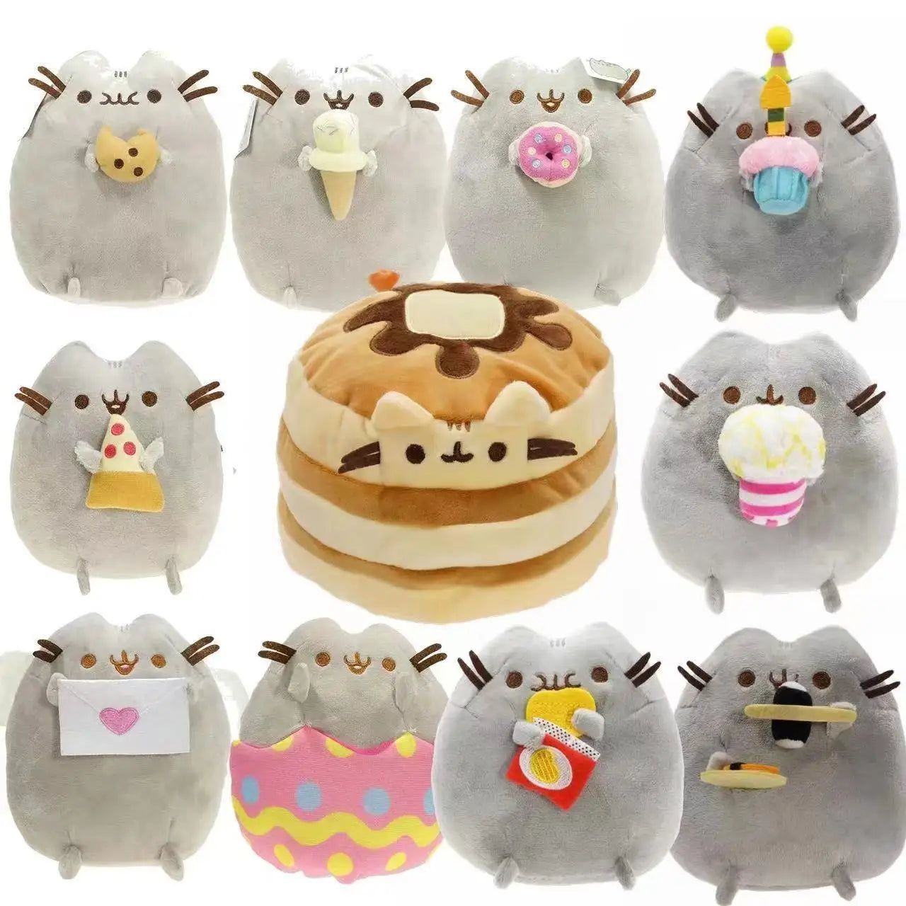 Pusheen Plush Toy – Cute Food-Themed Cat