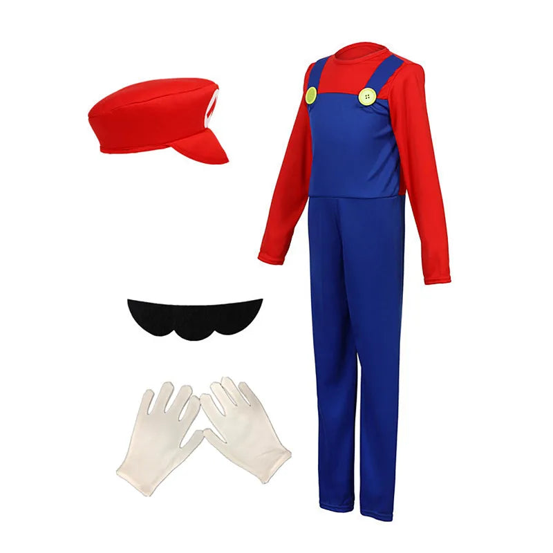 Mario Jumpsuit Costume Set