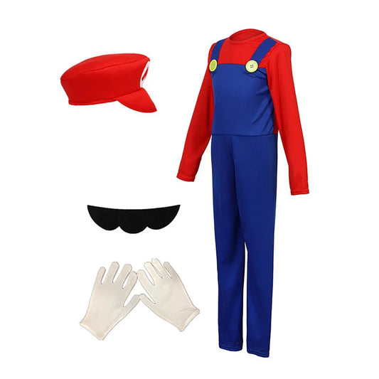 Mario Jumpsuit Costume Set