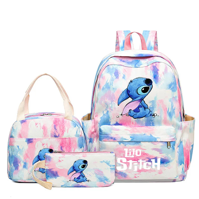 3-Piece Kids Backpack Set with Lunch Bag and Pencil Case – Character Design