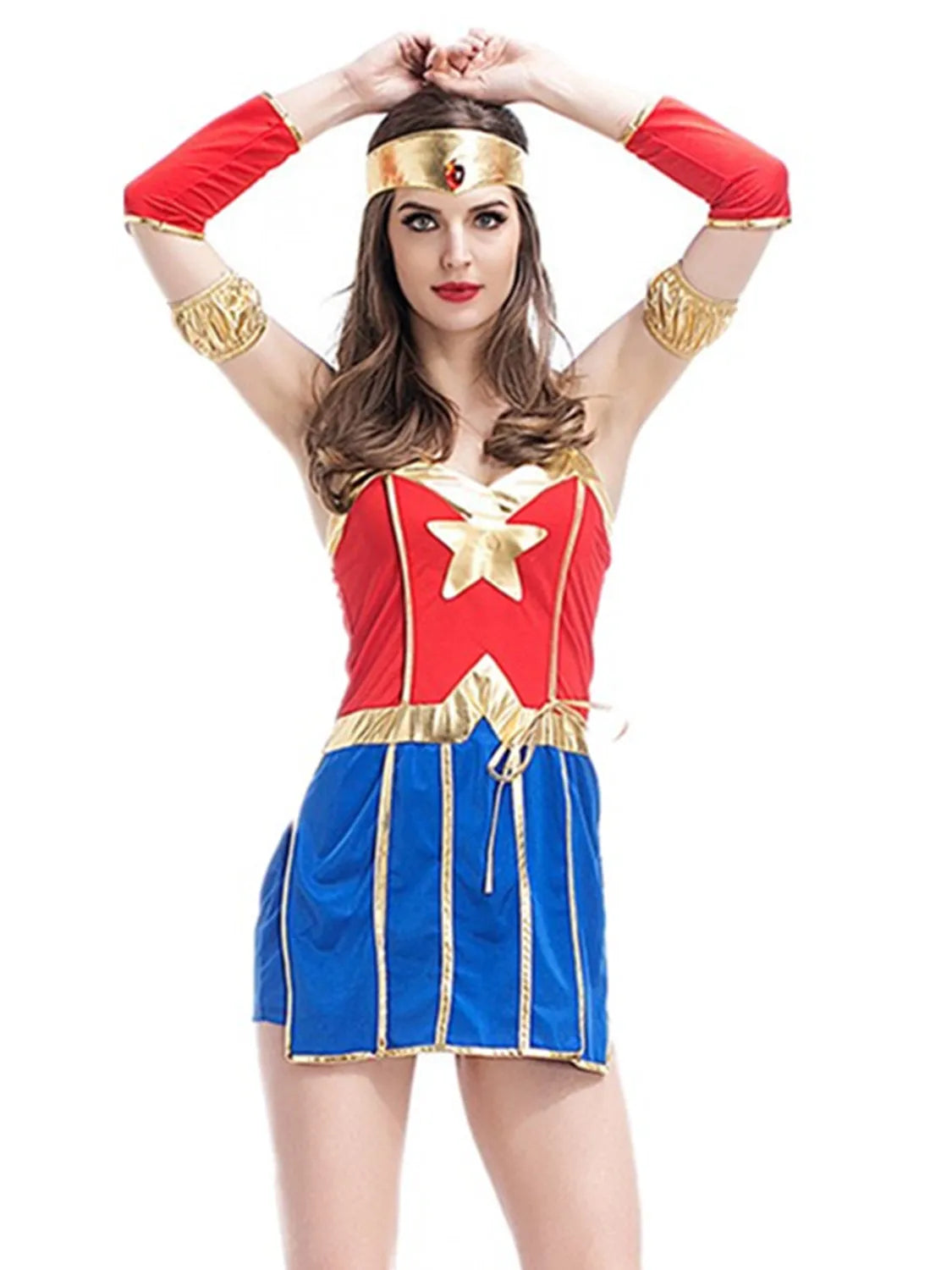 Women’s Cosplay Costume Set with Dress and Accessories