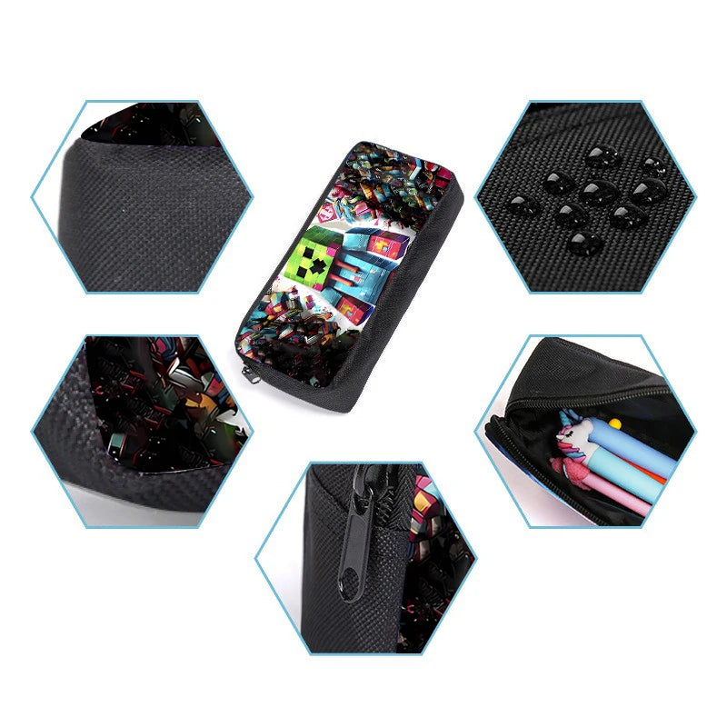 3-Piece Cartoon School Backpack Set for Kids