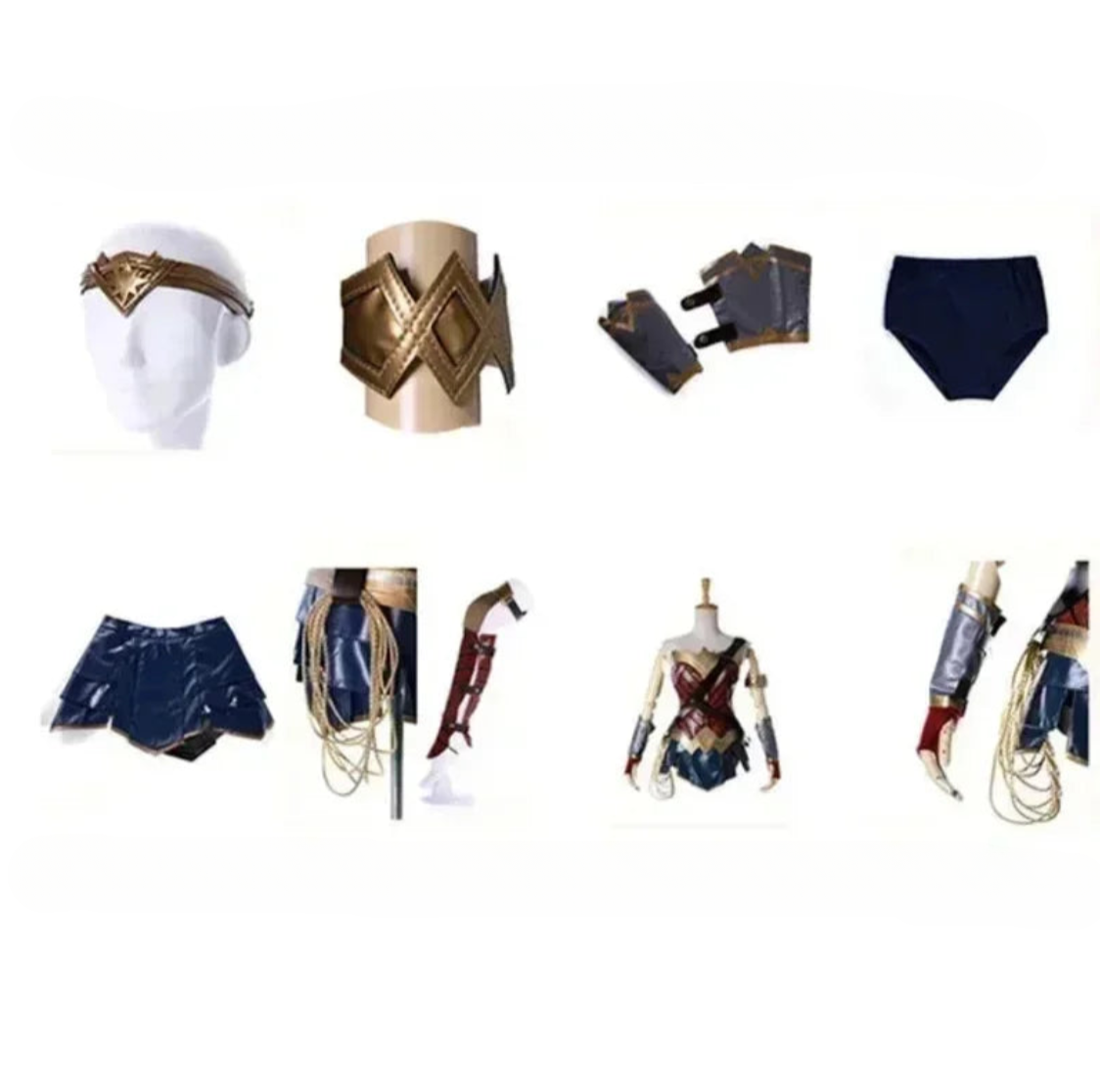 Wonder Woman-Inspired Costume Set for Adults