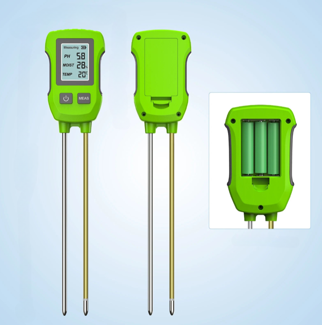 3-in-1 Digital Soil Tester for pH Moisture Temperature