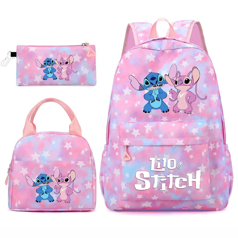 3-Piece School Backpack Set with Lunch Bag and Pencil Case