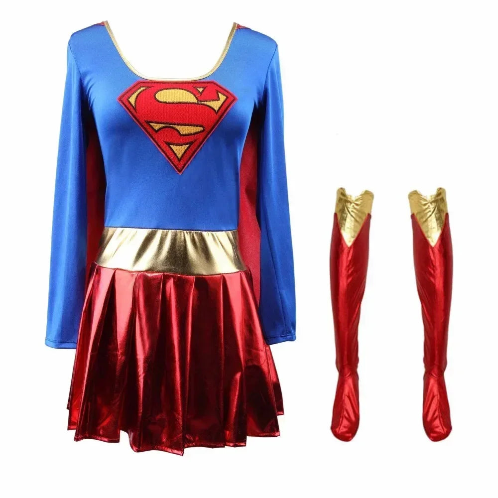 Superhero-Themed Costume Dress for Women