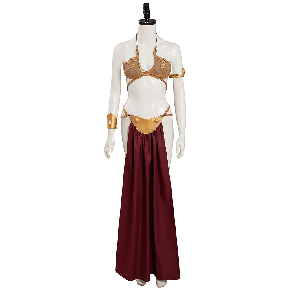 Space Battle Princess Leia Faux Leather Costume