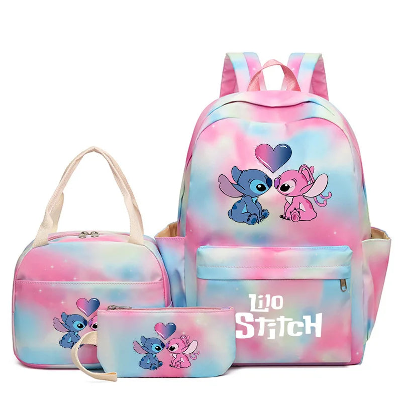 3-Piece Kids Backpack Set with Lunch Bag and Pencil Case – Character Design