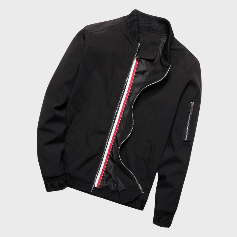 Men's Lightweight Zip-Up Bomber Jacket