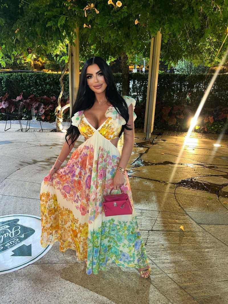 Charming Long Floral Dress for Summer