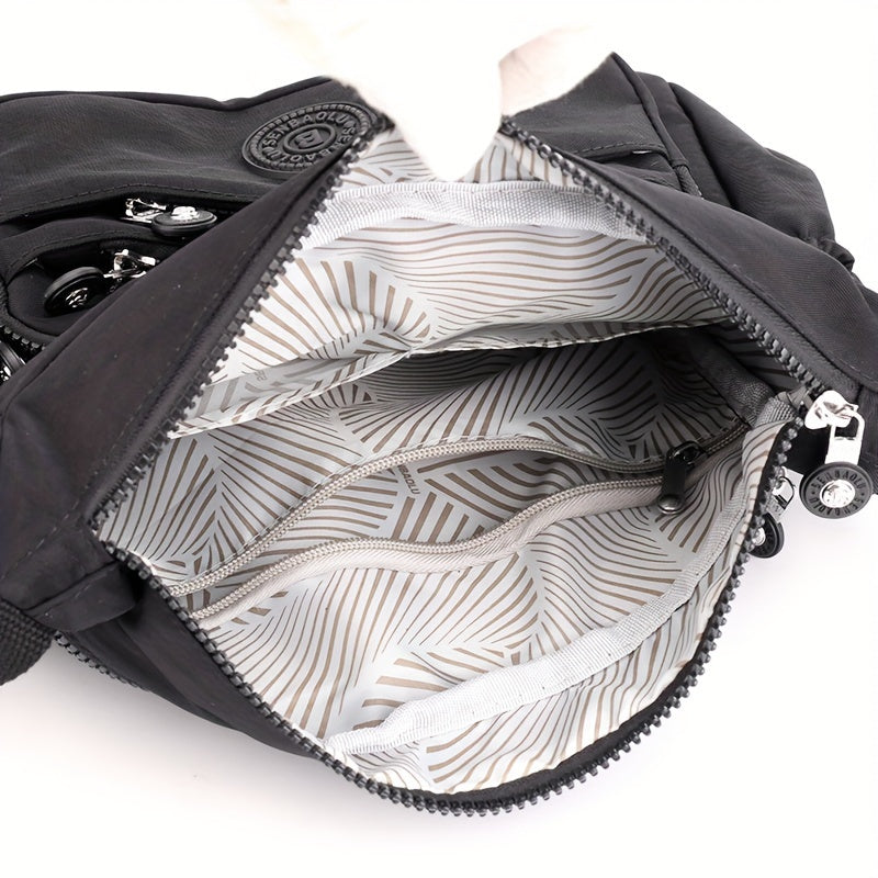 Women’s Multi-Pocket Crossbody Bag with Adjustable Strap