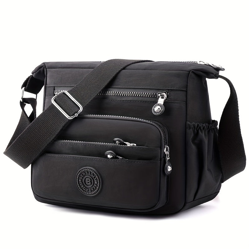 Women’s Multi-Pocket Crossbody Bag with Adjustable Strap