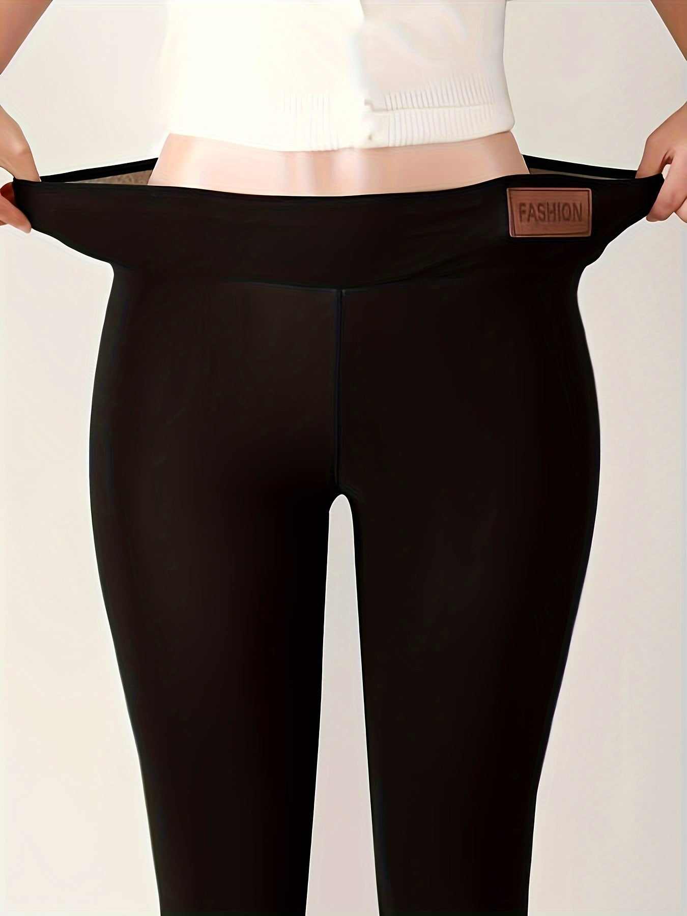 Women’s High Waist Fleece-Lined Sports Leggings