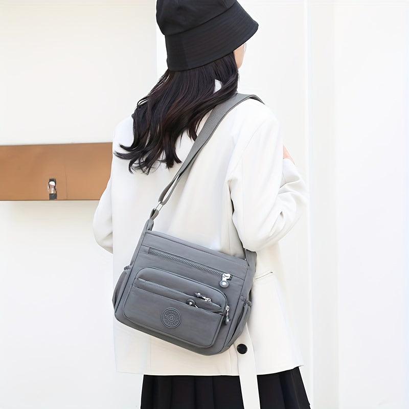 Women’s Multi-Pocket Crossbody Bag with Adjustable Strap