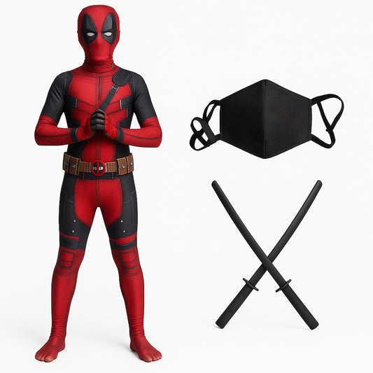 Themed Costume Set with Mask, Toy Sword, and Backpack