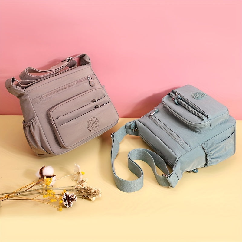 Women’s Multi-Pocket Crossbody Bag with Adjustable Strap