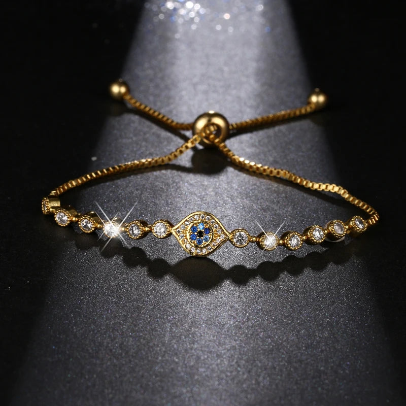 Twilight Spark Evil Eye Charm Bracelet