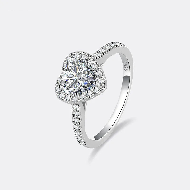 Eternal Sparkle Diamond Heart Ring