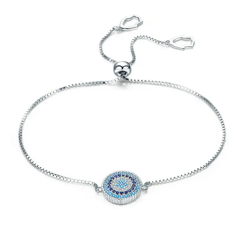 925 Sterling Silver Evil Eye Bracelet