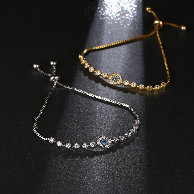 Twilight Spark Evil Eye Charm Bracelet