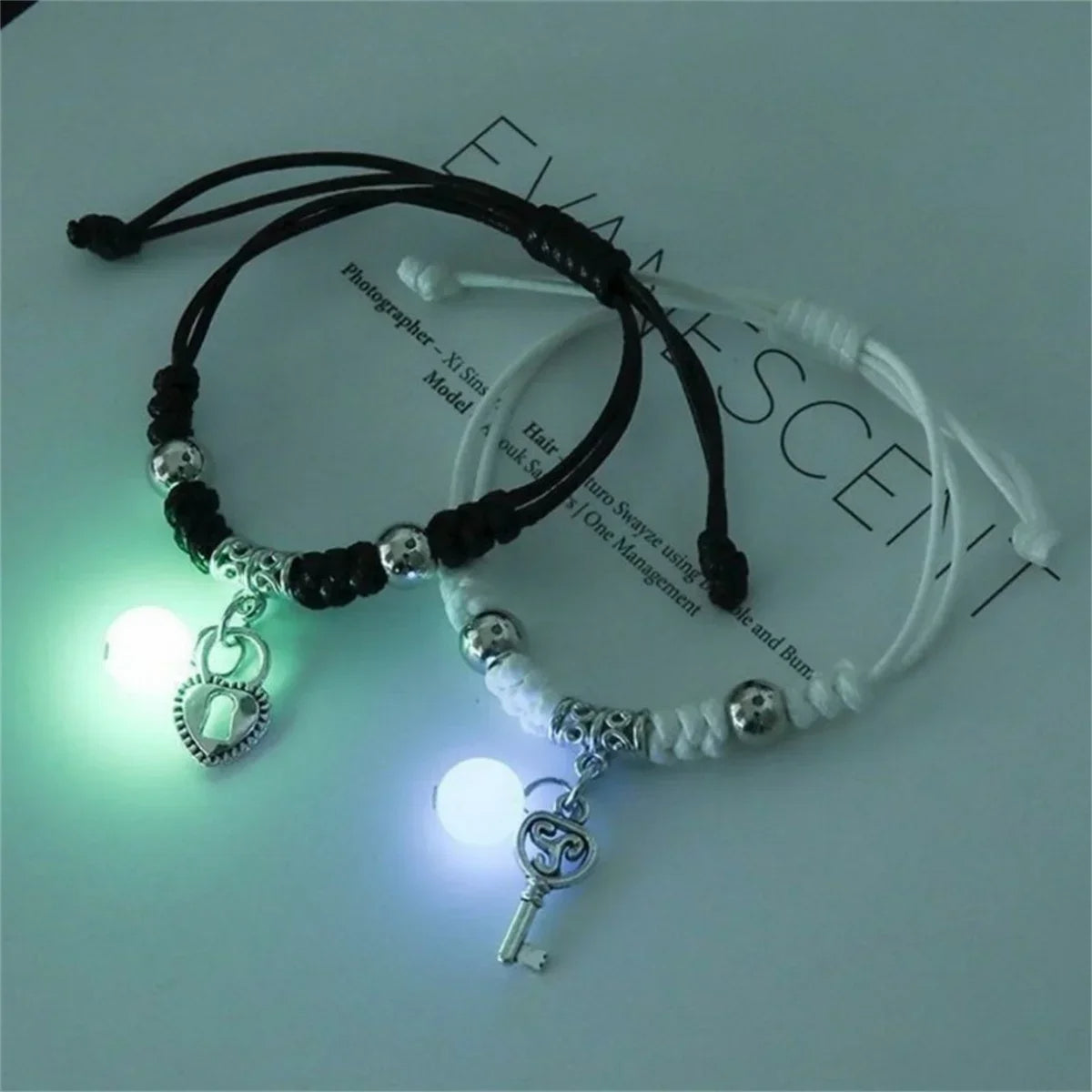 Luminous Beads Star Couple Bracelet