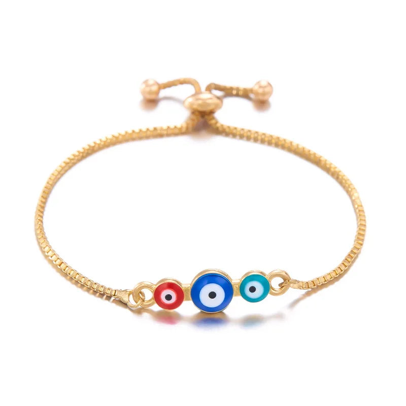 Zircon Blue Crystal Evil Eye Bracelet