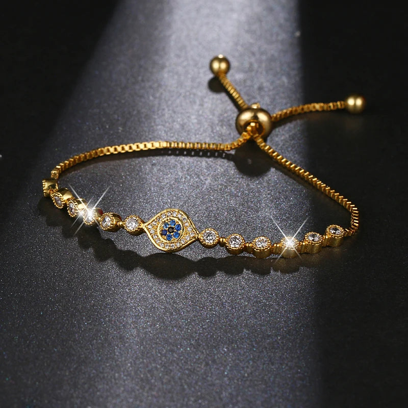 Twilight Spark Evil Eye Charm Bracelet