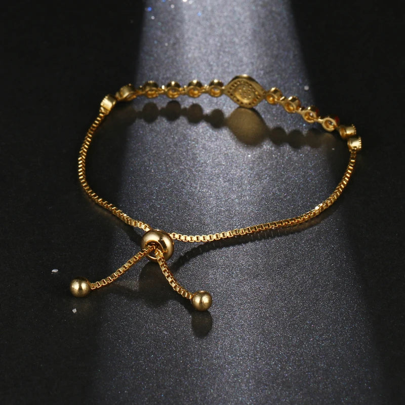 Twilight Spark Evil Eye Charm Bracelet