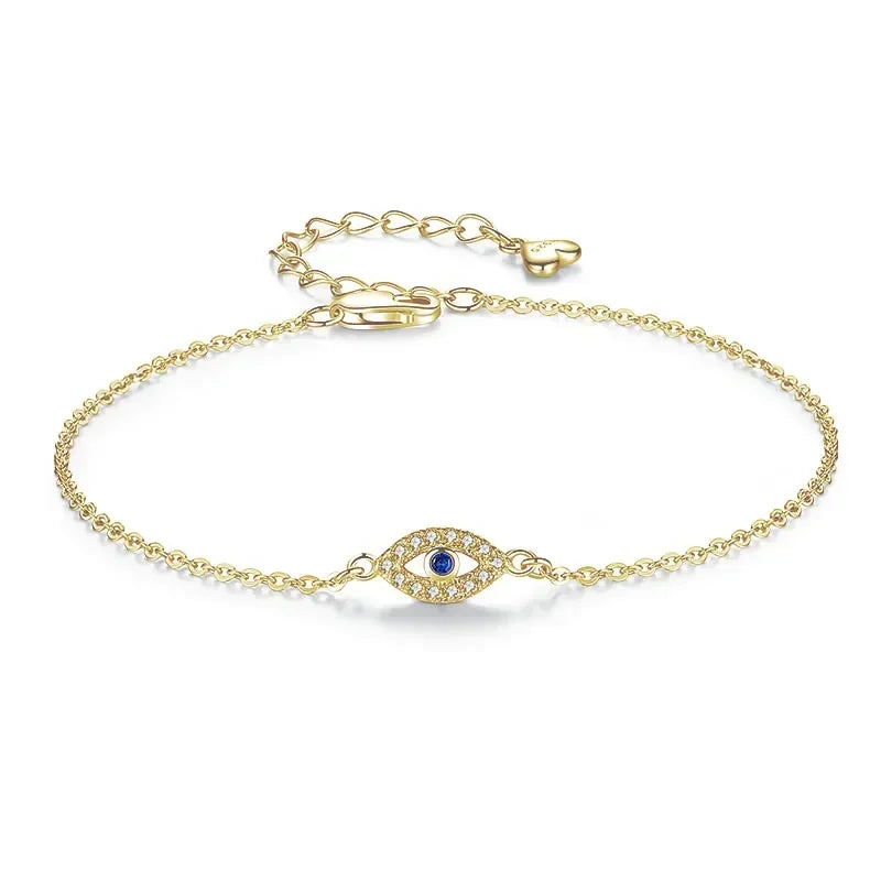 Lucky Blue Stone Evil Eye Bracelet