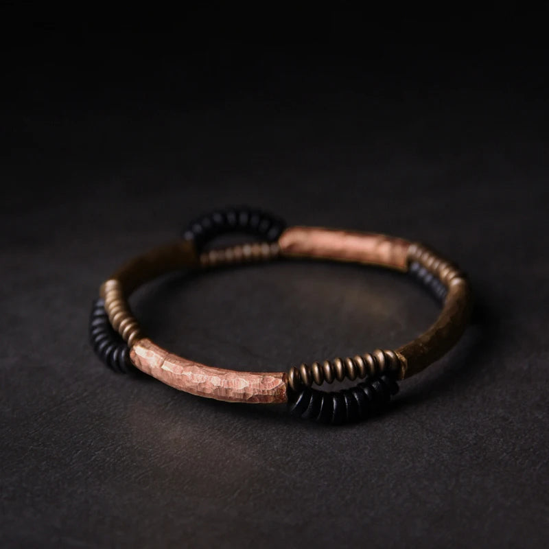 Handcrafted Antique Copper Bracelet For Men