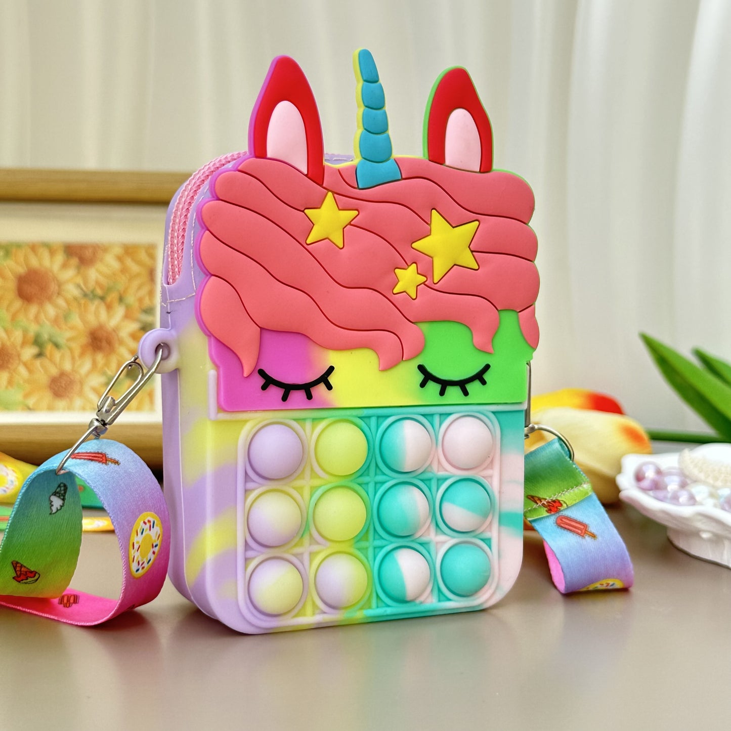 Colorful Crossbody Bag for Kids with Adjustable Strap