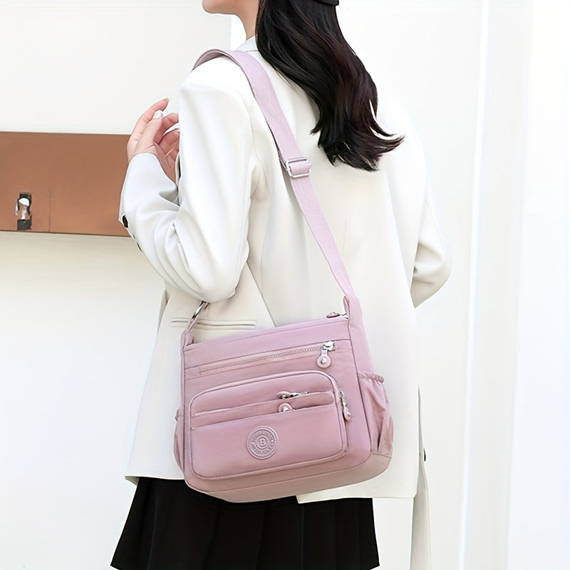 Women’s Multi-Pocket Crossbody Bag with Adjustable Strap