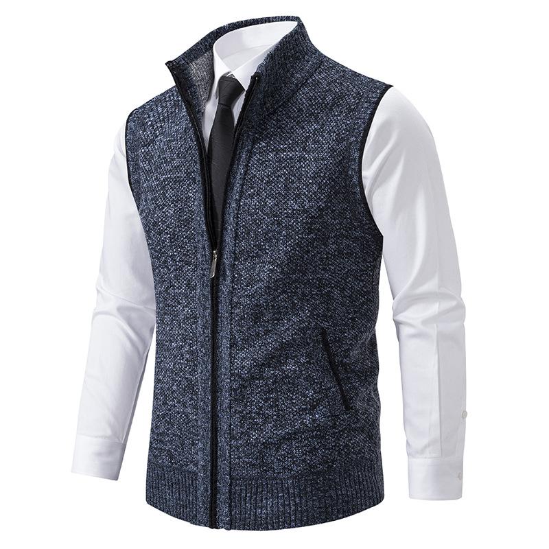 Men's Sleeveless Zip-Up Casual Vest