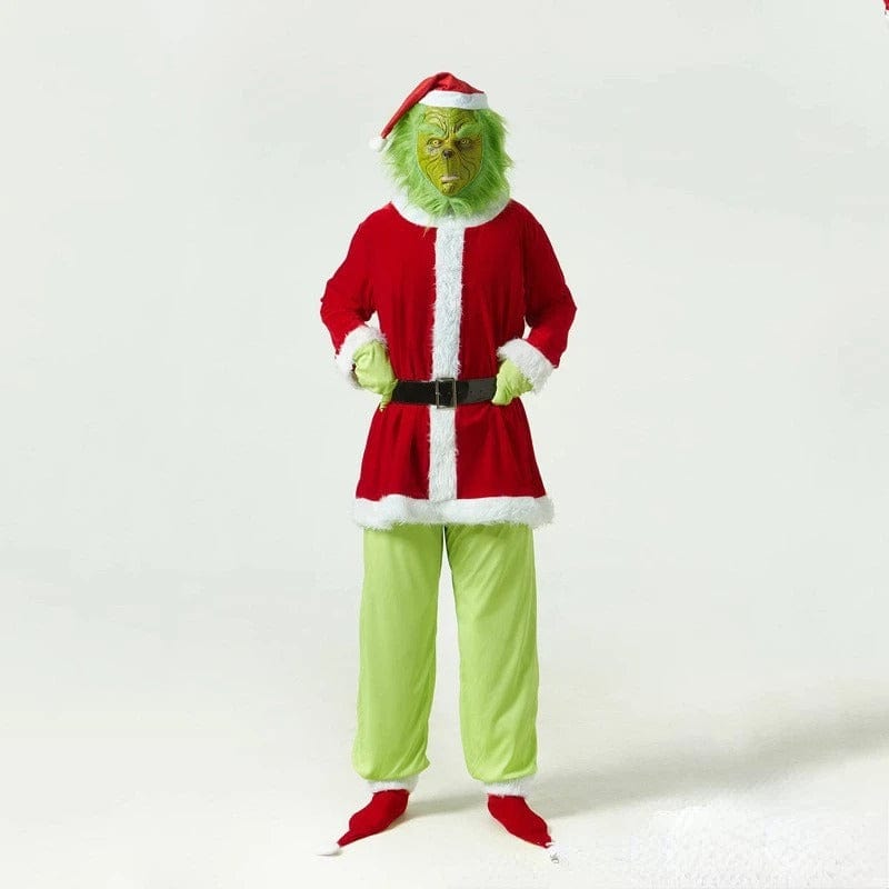 Holiday Green Monster Costume with Mask and Outfit Options