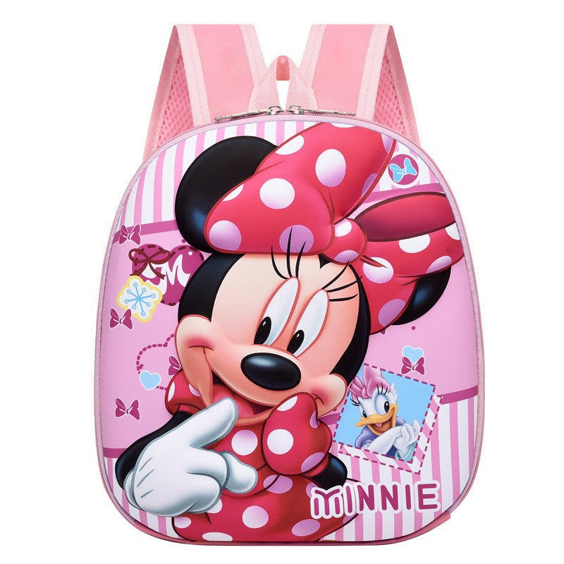 Minnie Mouse Backpack – Kids 3D Cartoon School Bag