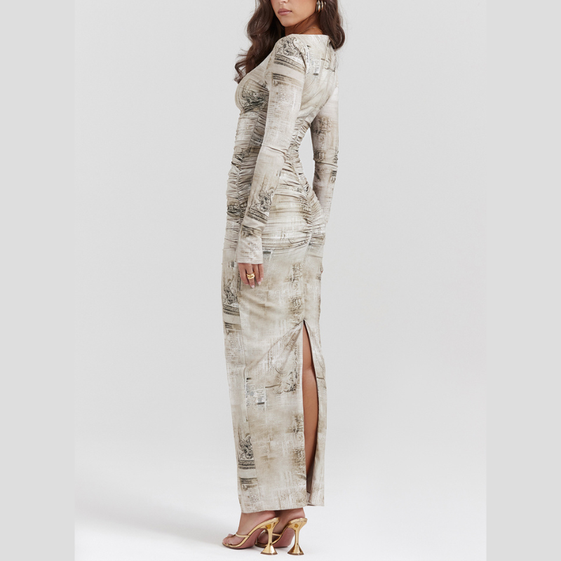 Chic Printed Maxi Dress for Every Occasion