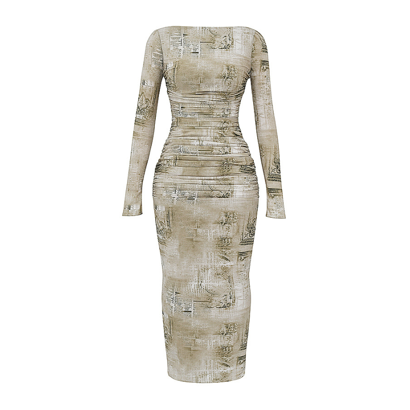 Chic Printed Maxi Dress for Every Occasion