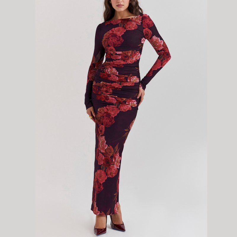Chic Printed Maxi Dress for Every Occasion