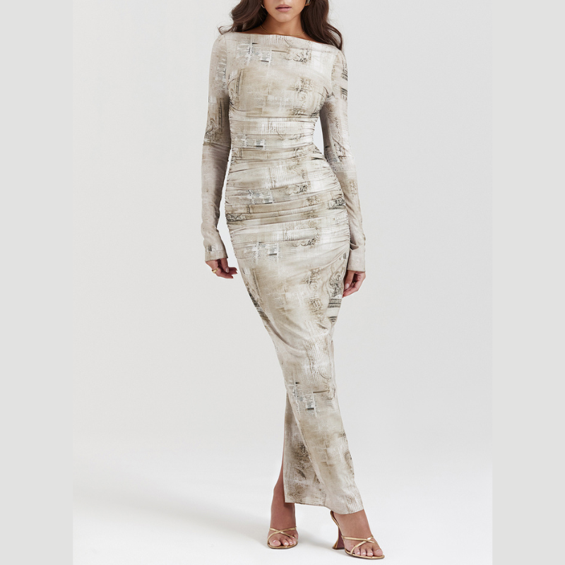 Chic Printed Maxi Dress for Every Occasion