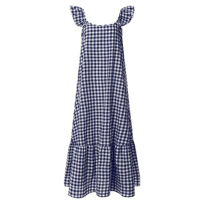 Charming Ruffled Shoulder Maxi Dress