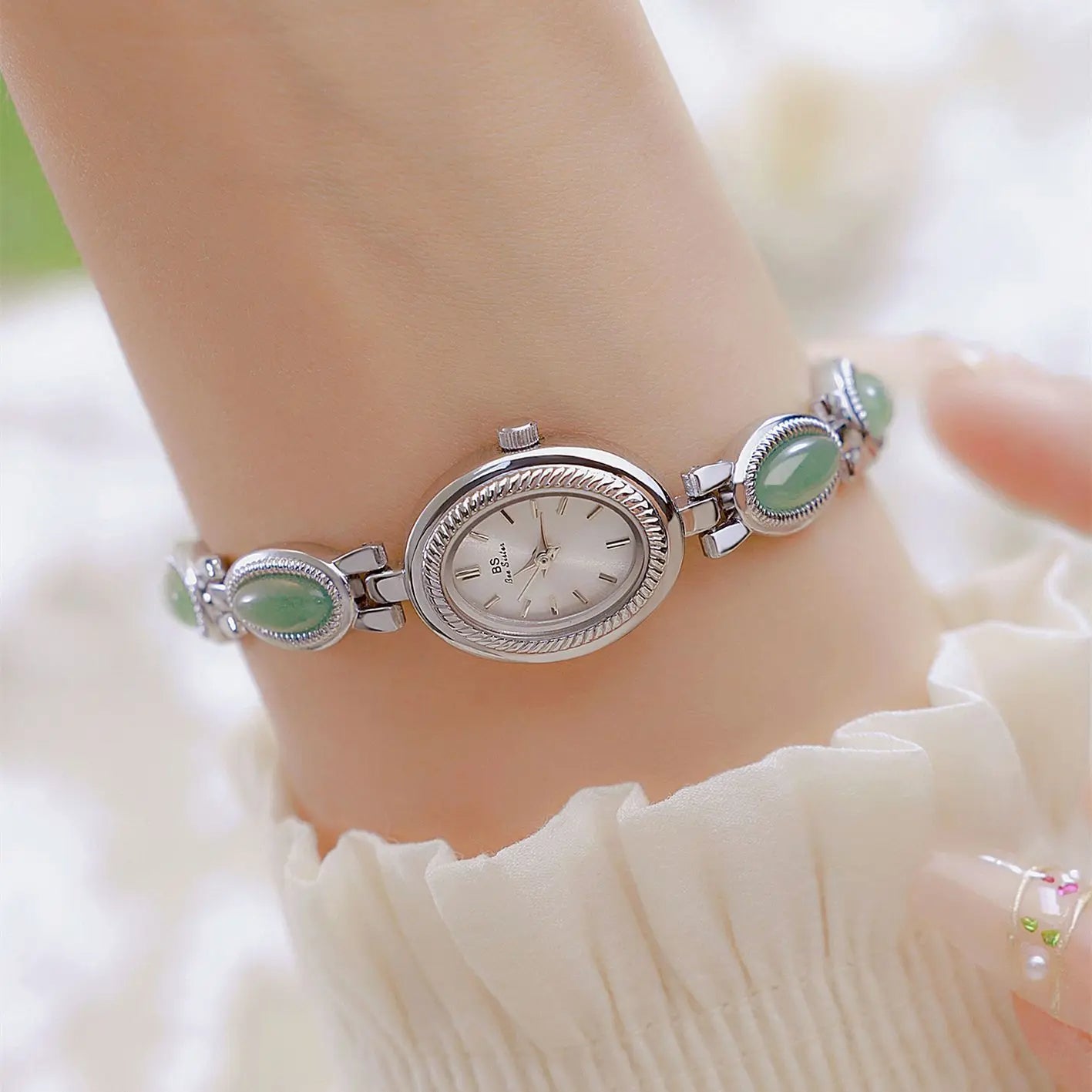 Jade Vintage Gold Watch