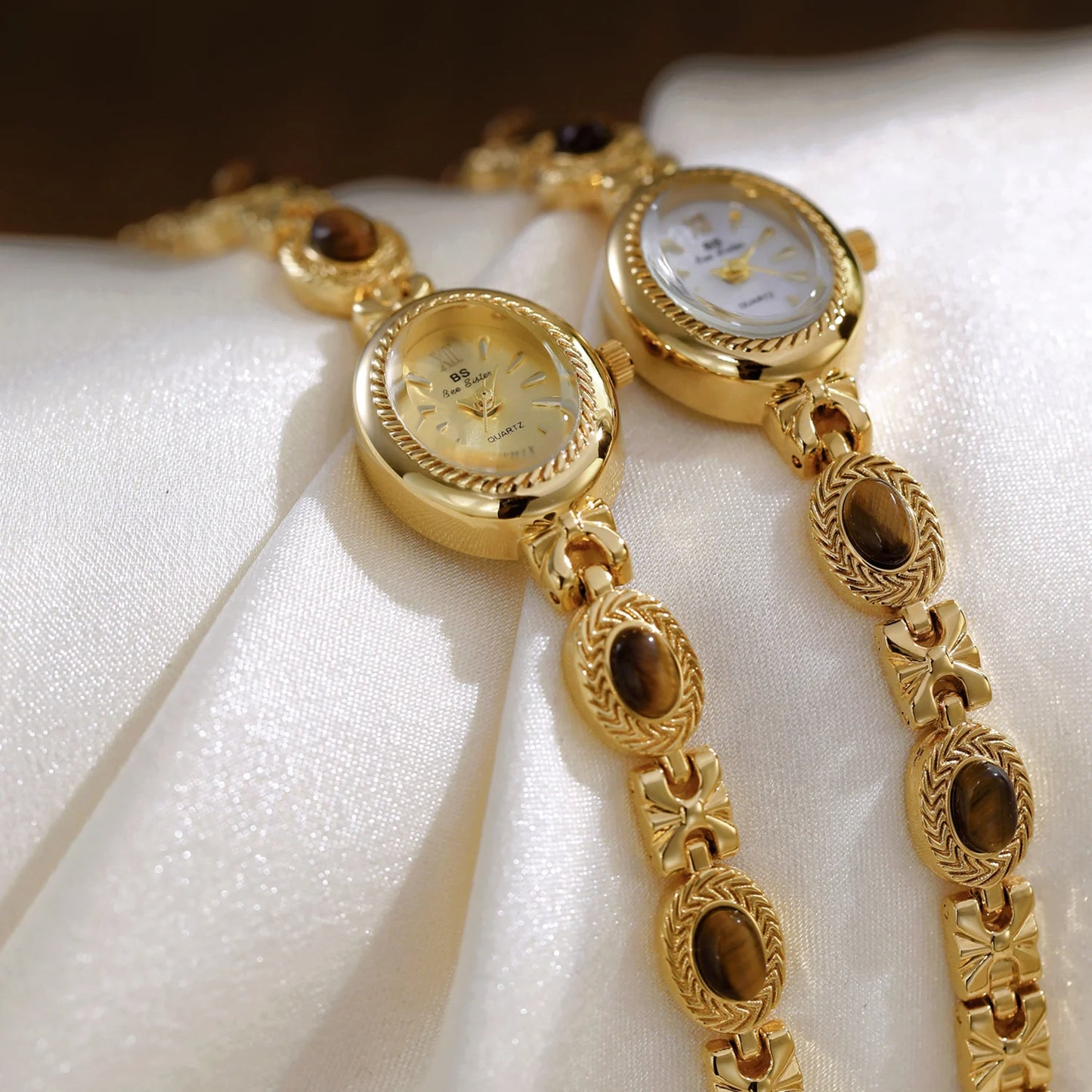 Amber Vintage Gold Watch